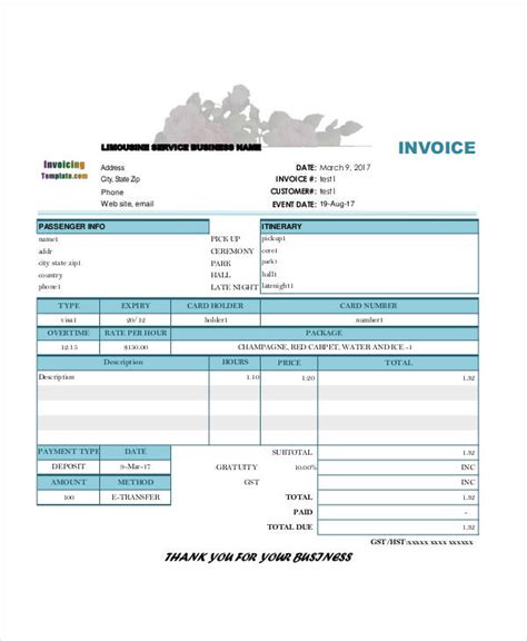 FREE 5+ Deposit Invoice Templates in MS Word | PDF