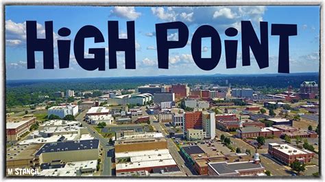 High Point, NC 4K (DJI Mavic Pro Footage) 9th Largest City in NC/ Home Furnishings Capital of ...