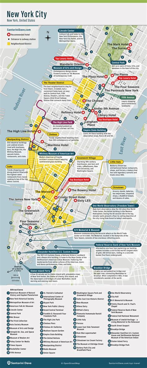 New York City Map With Hotels - Get Latest Map Update