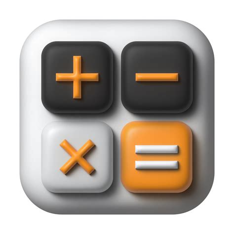 Calculator 3D application icon 18972682 PNG