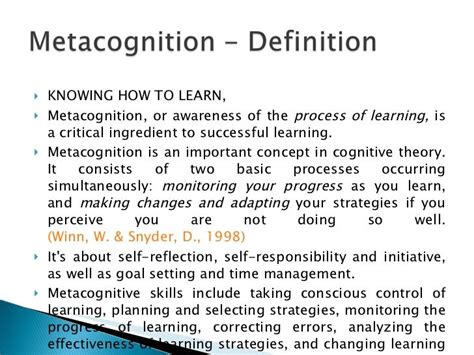 Strategies And Metacognitive Skills 2