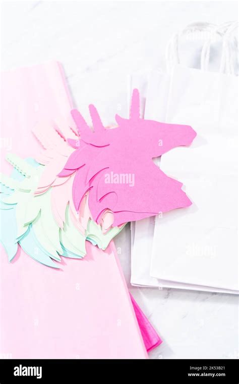 Unicorn Birthday Party favors Stock Photo - Alamy