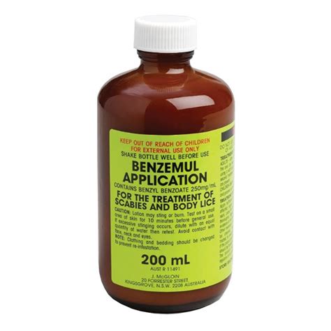 Buy Benzemul Application Scabies & Body Lice 200mL Online at Chemist Warehouse®