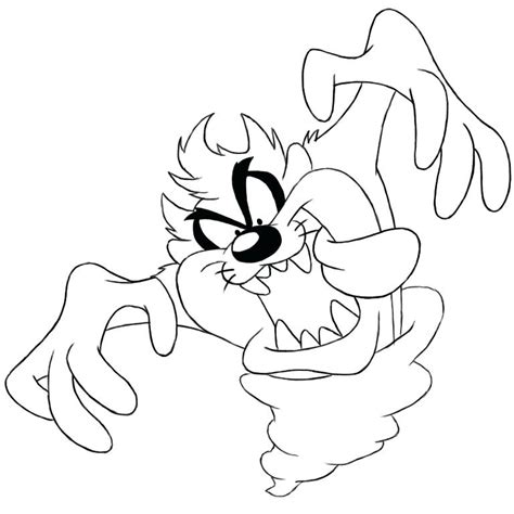 Baby Looney Tunes Taz Coloring Pages at GetColorings.com | Free ...