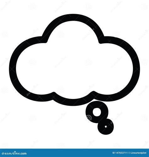 Thought bubble icon stock vector. Illustration of thinking - 147653711