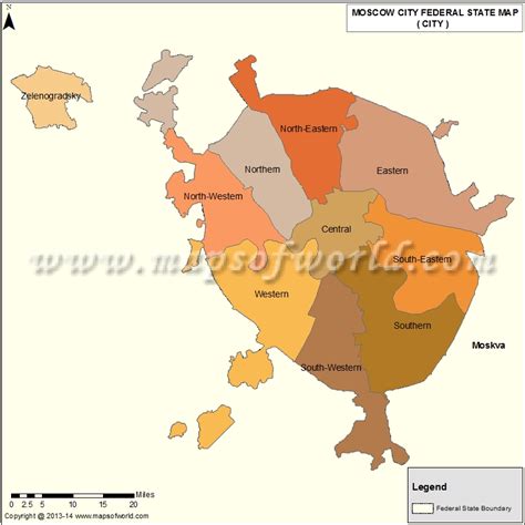 Map of Moscow Oblast