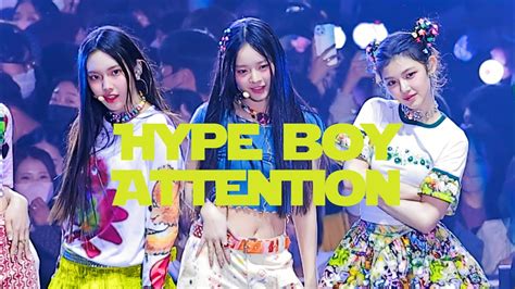 221008 뉴진스 하니 NewJeans HANNI Hype boy + Attention 더팩트 뮤직 어워즈 직캠 - YouTube