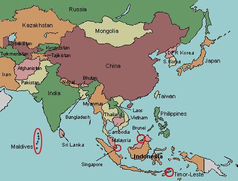 map of Asia with countries labeled | Asia map, Asia, Geography