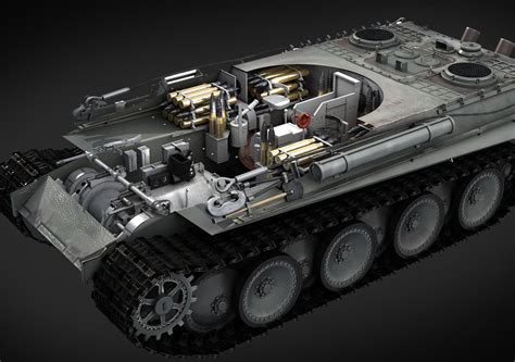 The Panther tank.Interior WIP | CGTrader