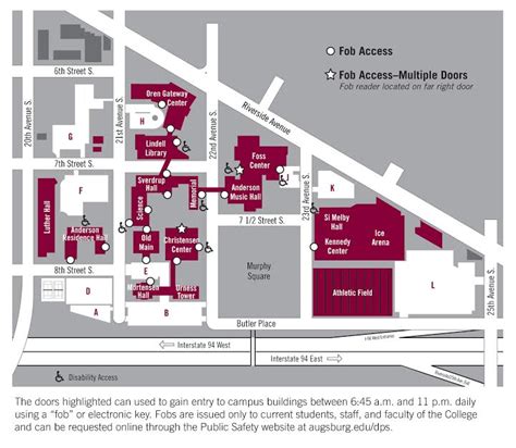 Augsburg College Campus Map | Zip Code Map