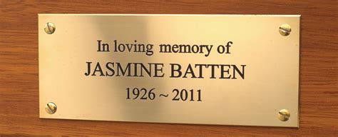 Engraved Brass Plaques - Inscription Service | Streetmaster Products