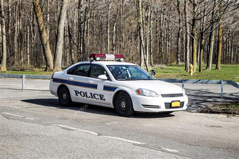 White Police Car — Stock Photo © fallesen #24599009