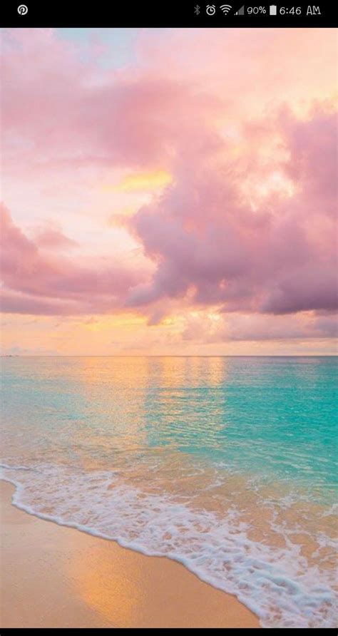 Pastel Beach Sunset | Ocean wallpaper, Beach wallpaper, Aesthetic wallpapers