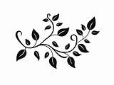 Simple Vine Coloring Page For Kids  sketch template