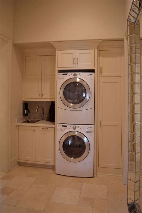 20+ Laundry Room Ideas Stacked Washer Dryer – DECOOMO