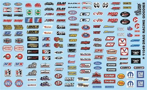 Drag Racing Goodies (Logos) 1/24-1/25 Gofer Racing Decals