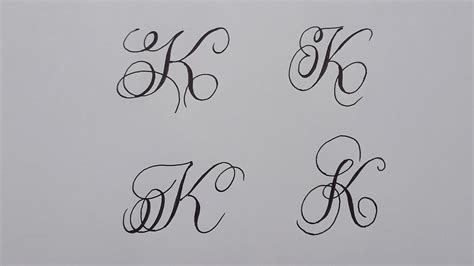 Letter K In Calligraphed Letter Handlettered K Majuscule,, 58% OFF