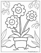 53 Flower Coloring Pages Free PDF Printables sketch template