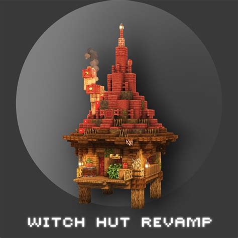 Minecraft - Witch Hut Revamp in 2023 | Minecraft designs, Minecraft decorations, Minecraft shops