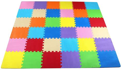 AmazonSmile: BalanceFrom Kid's Puzzle Exercise Play Mat with 36 EVA Foam Interlocking Tiles ...