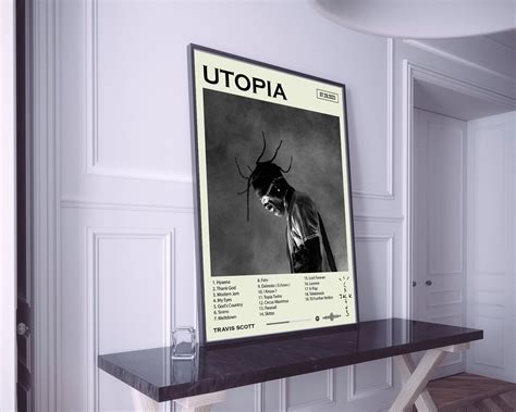 Travis Scott Poster Utopia Poster Travis Scott Tracklist - Etsy