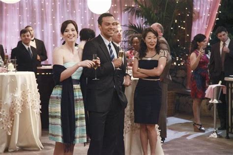 Chyler Leigh, Jesse Williams and Sandra Oh in GREY'S ANATOMY - Season 7 - "White Wedding ...