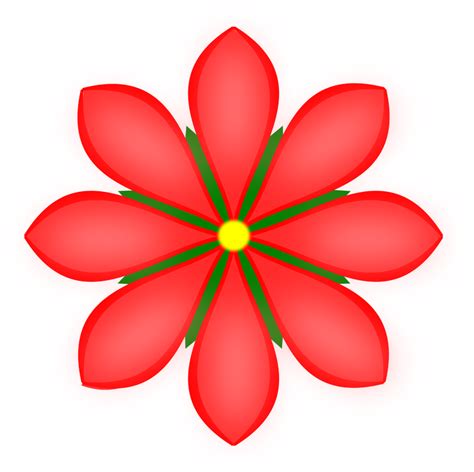 Red Flower vector image - Free stock photo - Public Domain photo - CC0 Images