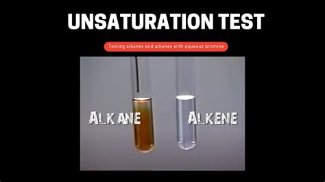 Testing alkane & alkene with bromine water - YouTube