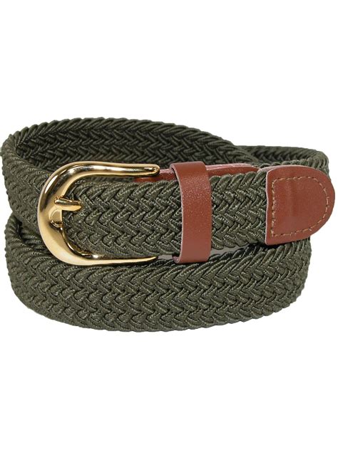 CTM - Women's Elastic Braided Stretch Belt - Walmart.com