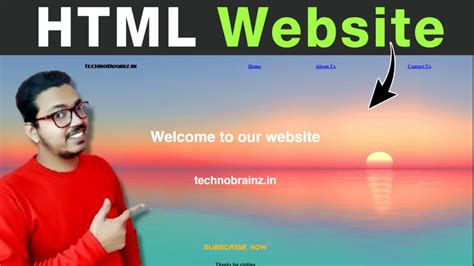 How to create a website using HTML on Notepad - Techno Brainz