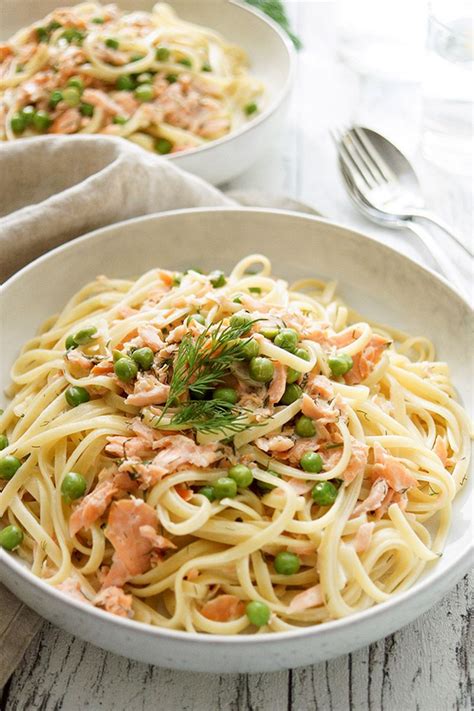 Creamy Smoked Salmon Pasta with Peas | Recipe | Elle Republic in 2022 | Salmon pasta, Pea ...