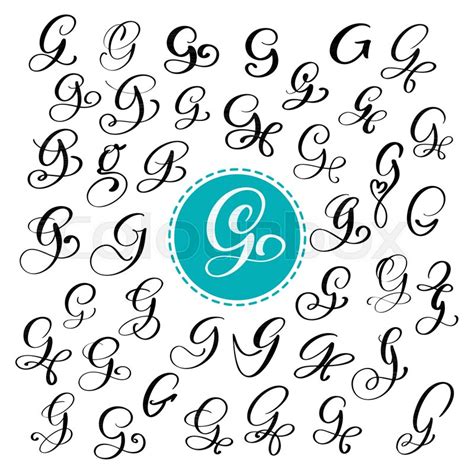 Set of Hand drawn vector calligraphy ... | Stock vector | Colourbox