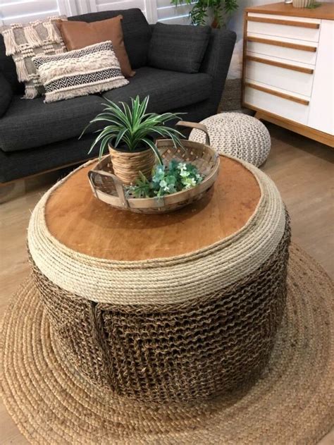 How to Build a Seagrass Tyre Table DIY | Hometalk
