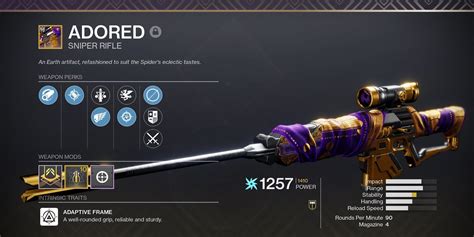 Destiny 2: A Complete Guide To Masterwork Weapons