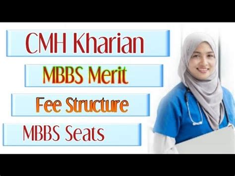 CMH Kharian Closing Merit plus Fee structure/CMH Kharian Mbbs Seats/CMH Kharian Merit list - YouTube