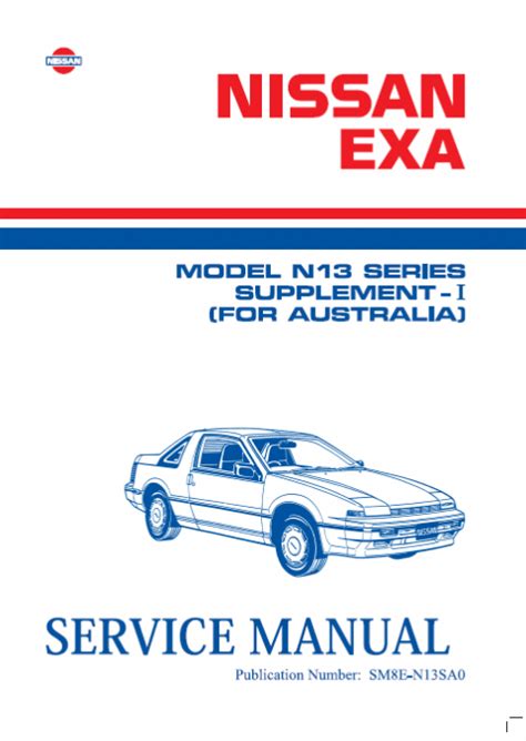 Nissan Pulsar N13 EXA 1990 Supplement - Bookworks Services