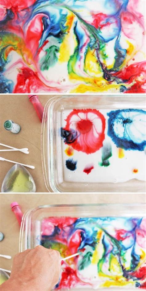 Magic Milk Painting | Milk science experiment, Preschool science activities, Science activities ...