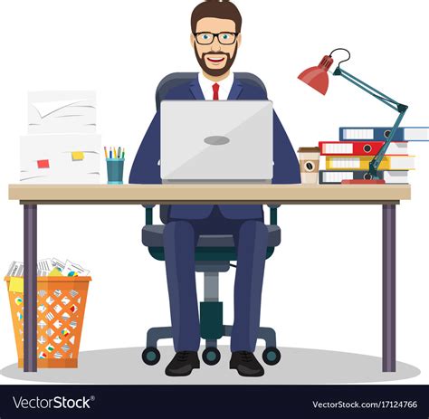 Business man entrepreneur Royalty Free Vector Image