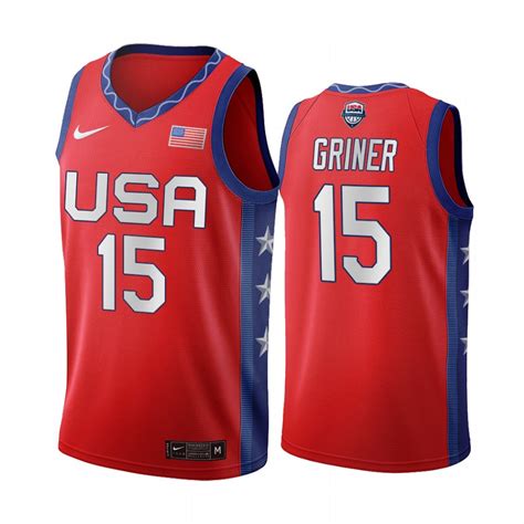 USWNT Brittney Griner 2020 Tokyo Olympics Red Jersey - Ctjersey.store