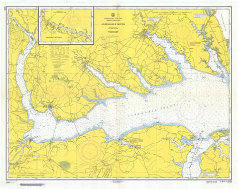 Albemarle Sound Historical Map - 1957 – Nautical Chart Prints