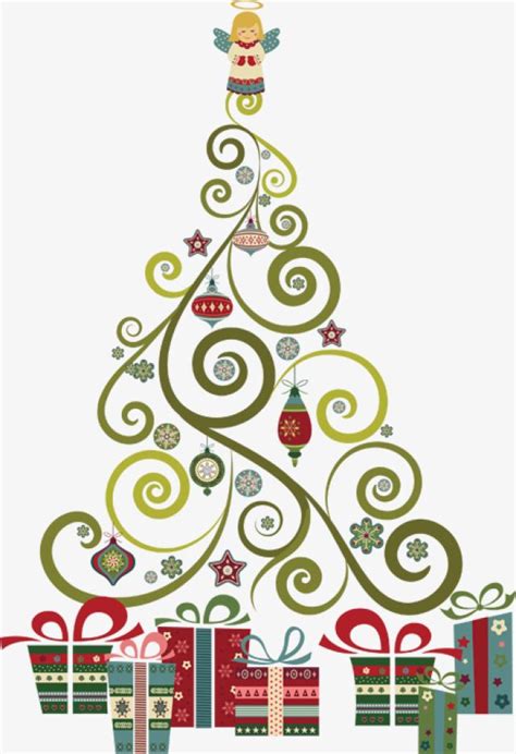 Creative Christmas Tree | Christmas tree clipart, Christmas tree images ...