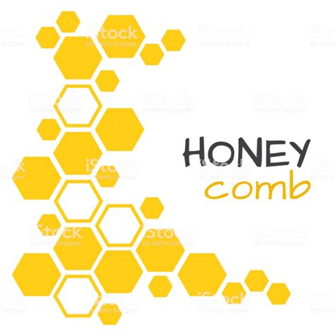 Abstract background with yellow honeycomb. Vector illustration - Royalty-free Bee stock vector ...