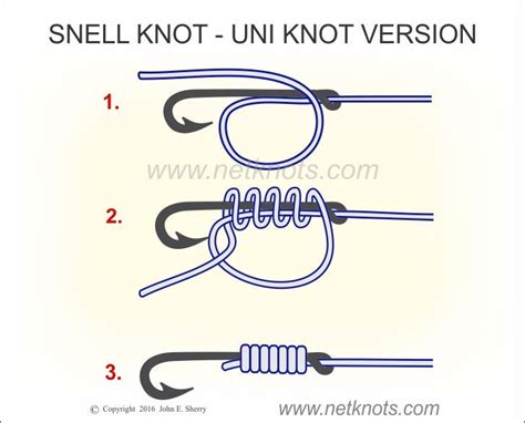 Snell Knot - How to tie a Snell Knot | Fishing knots, Snell knot, Knots