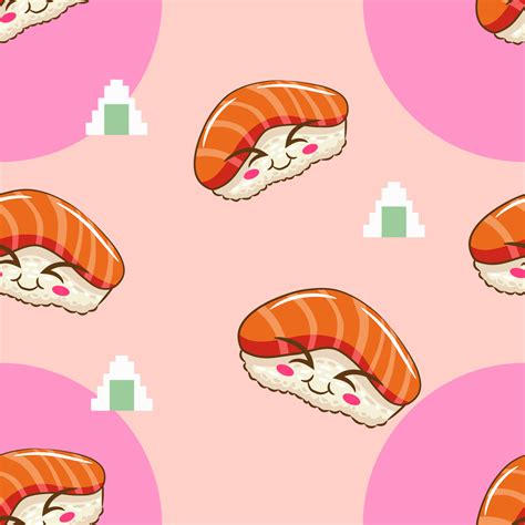 Sushi pattern seamless background 20433783 Vector Art at Vecteezy