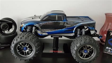 Traxxas E-Maxx 2018 detailed overview multiple traxxas upgrades 1080P 60FPS HDR Castle BEC 10A ...