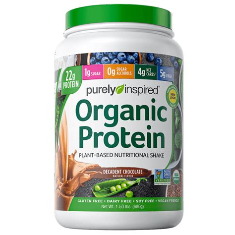 Purely Inspired Organic Plant Protein Powder, Decadent Chocolate, 22g Protein, 1.5lb - Walmart ...