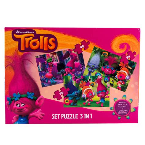 PUZZLE TROLLS 3 ΣΕ 1+DRAWING SET – Triperinas