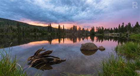 Rocky Mountain National Park, Sprague Lake Sunset [OC] [5095x2766] : r/ImagesOfColorado