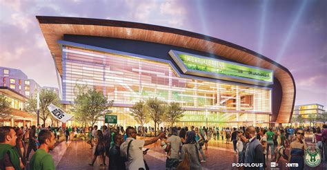 Renders of Milwaukee Bucks Arena in Milwaukee unveiled