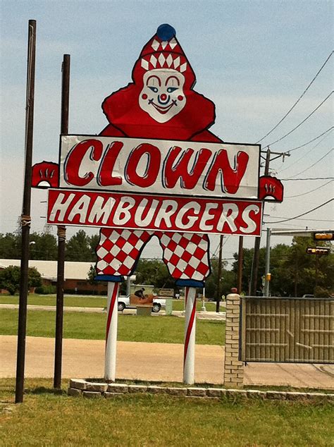 Clown burger sign | Old neon signs, Vintage neon signs, Retro sign